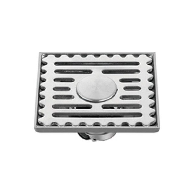 JOMOLA Stainless Steel Floor Drain 100x100mm Brushed Finish | 3mm Thick