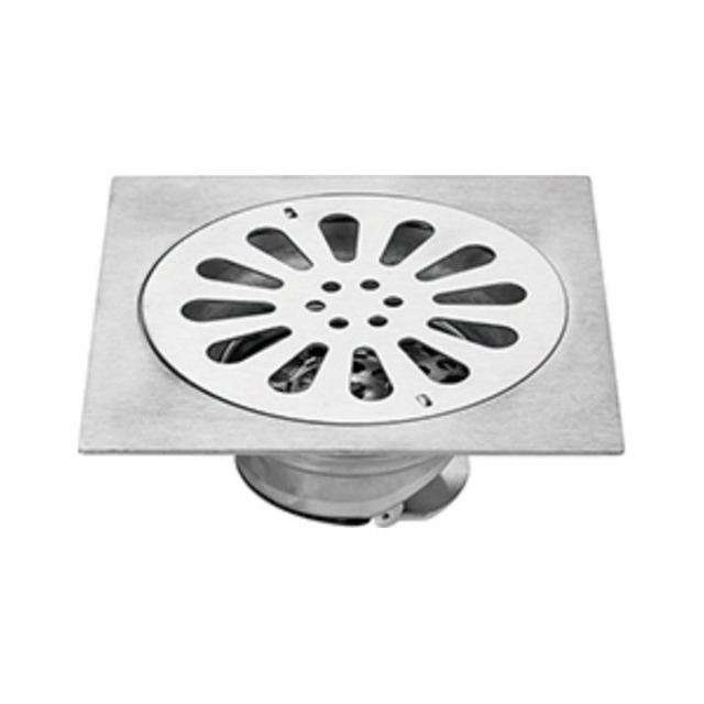 JOMOLA Stainless Steel Floor Drain 150x150mm Satin Finish | SUS 304/201