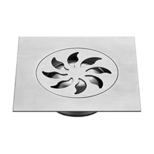 JOMOLA 150x150mm Stainless Steel Floor Drain | Satin Finish