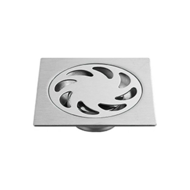 JOMOLA Stainless Steel Floor Drain 100x100mm Satin Finish | 201 Steel | 2
