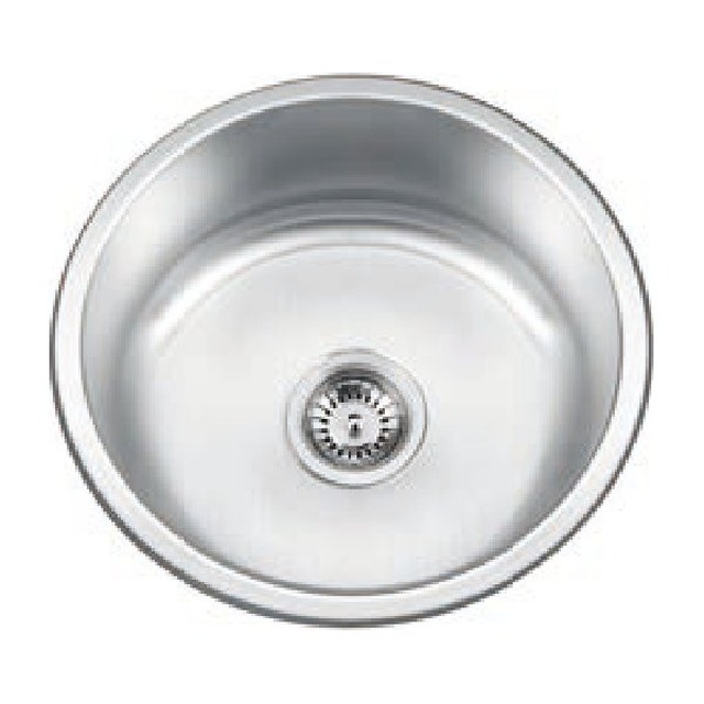 JOMOLA Pressed Stainless Steel Sink 450mm Round 304 | Dual-Mount | UPC