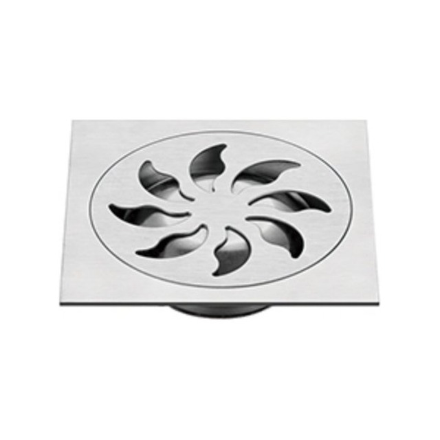 JOMOLA Stainless Steel Floor Drain 120x120mm Satin Finish | 2mm Thick