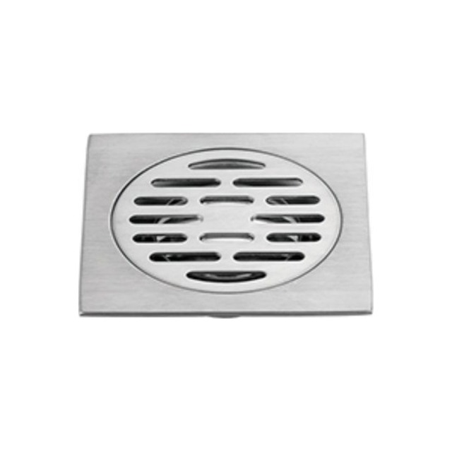 JOMOLA Stainless Steel Floor Drain 90x90mm Satin Finish | 201 Steel