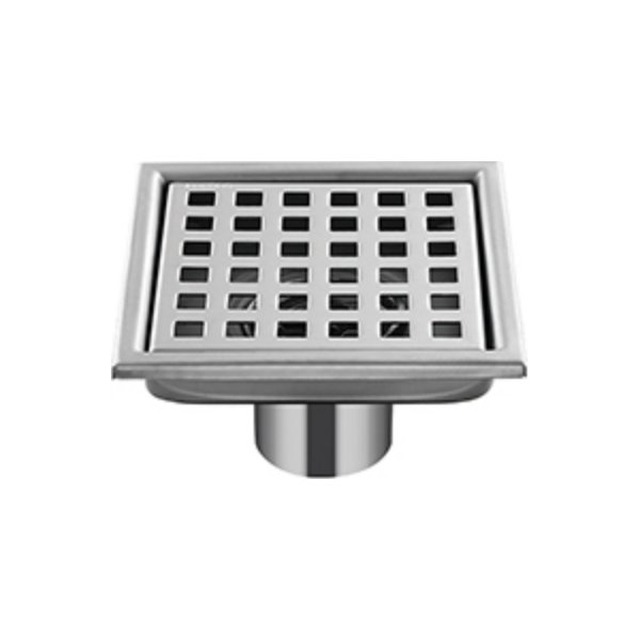 JOMOLA Stainless Steel Floor Drain 110x110mm Satin Finish | SUS 304/201