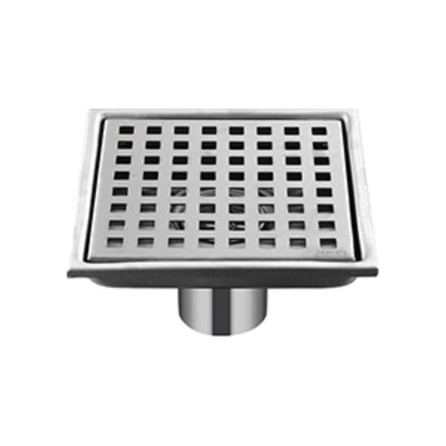 JOMOLA Stainless Steel Floor Drain Square Grid Satin Finish | SUS 304 & 201