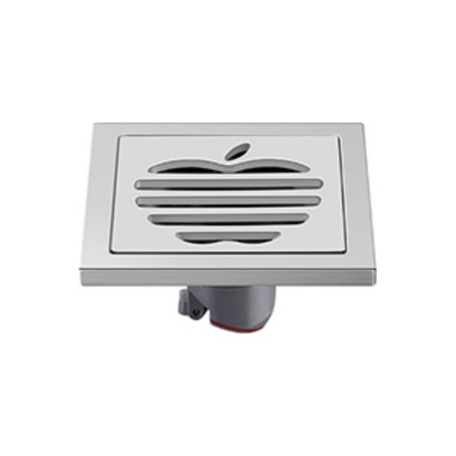 JOMOLA Stainless Steel Floor Drain 100x100mm Polished Finish | 9mm Thick