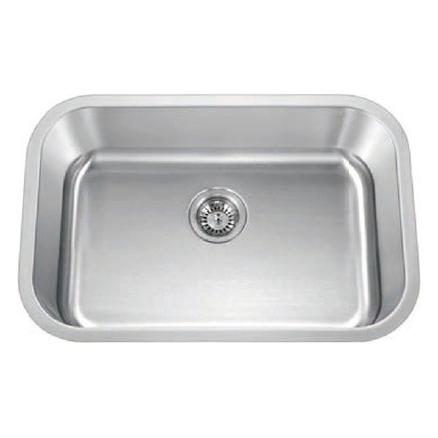 JOMOLA Pressed Stainless Steel Sink 304 Undermount Single Bowl | UPC