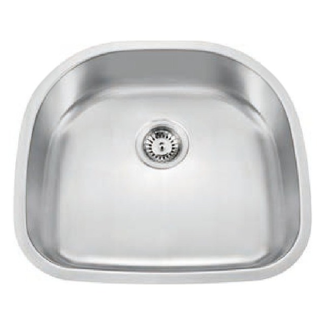 JOMOLA Pressed Stainless Steel Sink Undermount Single Bowl 304 | 9" Deep | UPC