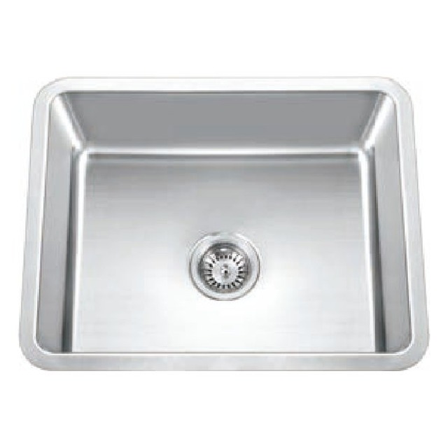 JOMOLA Pressed Stainless Steel Sink 23" x 18" Undermount Single Bowl | 304 Steel