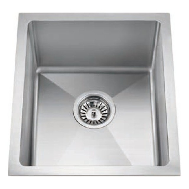 JOMOLA Handmade Stainless Steel Sink 304 Brushed Undermount | 15"×18"×9" | UPC