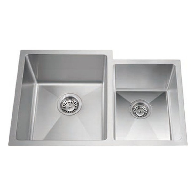 JOMOLA Handmade Stainless Steel Sink Double Bowl 304 Brushed | UPC