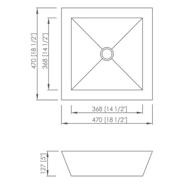 JOMOLA Handmade Stainless Steel Sink 304 Above Counter Basin | Brushed Finish