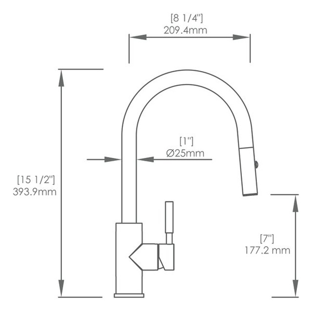 JOMOLA Stainless Steel Kitchen Faucet Satin SUS 304