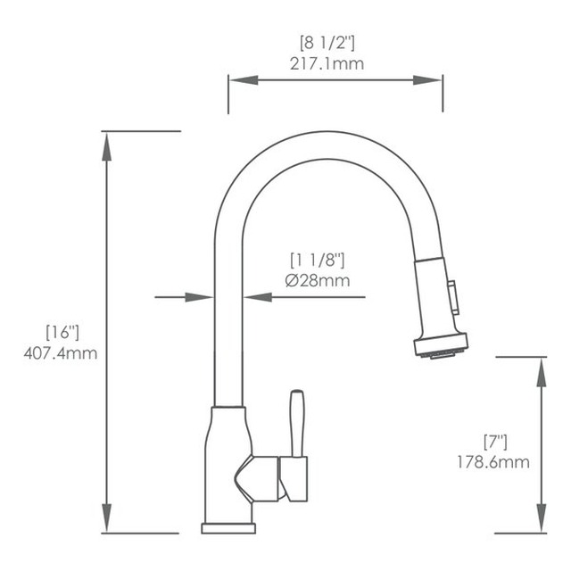 JOMOLA SUS 304 Stainless Steel Kitchen Faucet Satin Finish