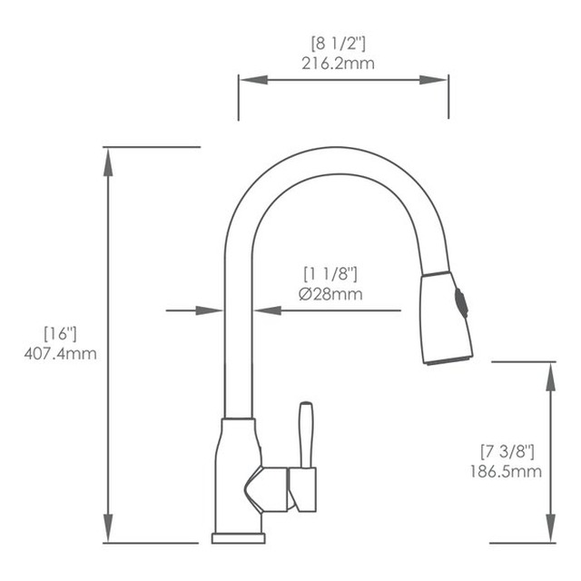 JOMOLA Stainless Steel Kitchen Faucet 304 Satin Finish