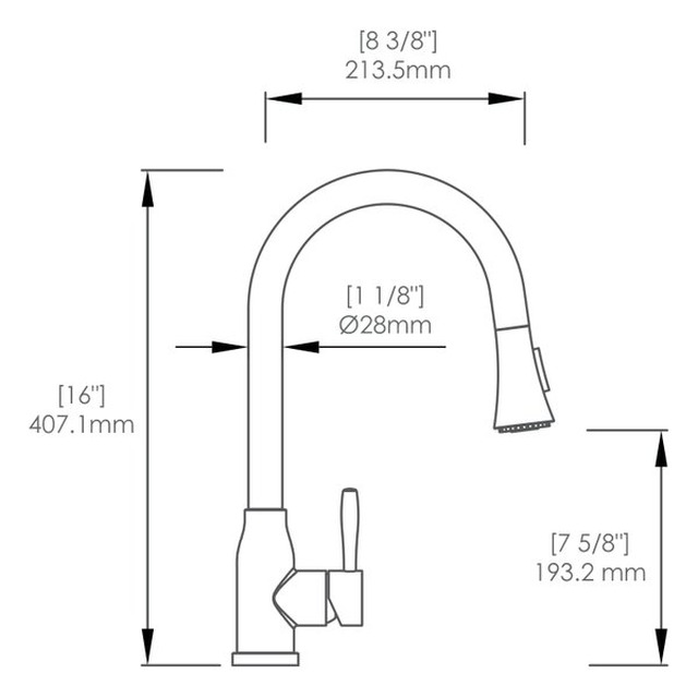 JOMOLA SUS 304 Stainless Steel Kitchen Faucet | Satin Finish