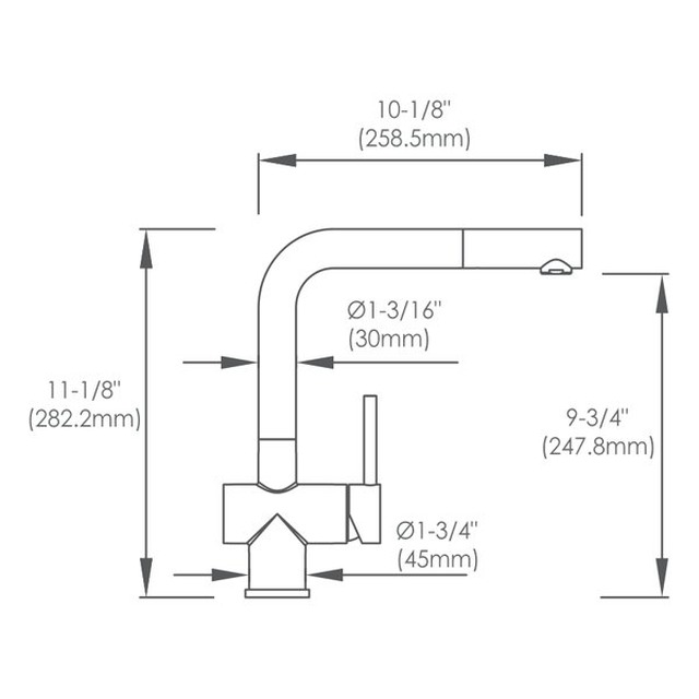 JOMOLA Stainless Steel Kitchen Faucet SUS 304 Satin Finish | 282.2mm Height