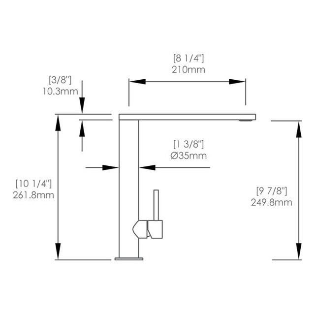 JOMOLA SUS 304 Stainless Steel Kitchen Faucet Satin Finish | 261.8mm Height
