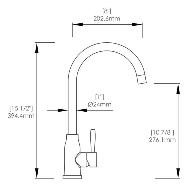 JOMOLA SUS 304 Stainless Steel Kitchen Faucet Satin Finish