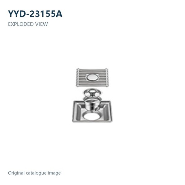 JOMOLA Stainless Steel Floor Drain 100x100mm 3mm