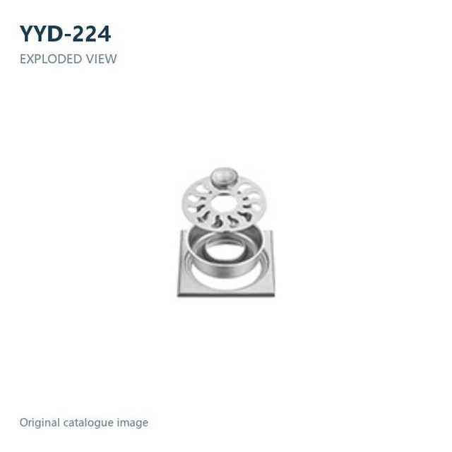 JOMOLA Stainless Steel Floor Drain 201 Satin Finish | 0.8mm Thick
