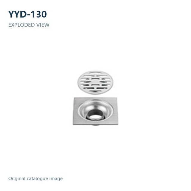 JOMOLA Stainless Steel Floor Drain 90x90mm Satin Finish | 201 Steel