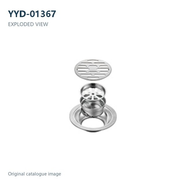 JOMOLA Stainless Steel Floor Drain 120x120mm Satin Finish | 201 Steel