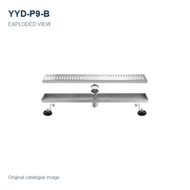JOMOLA Linear Floor Drain SUS 304 Stainless Steel Satin Finish