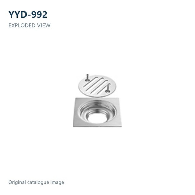 JOMOLA Stainless Steel Floor Drain 304 Satin Finish | 2mm Thick | SUS 304 & 201