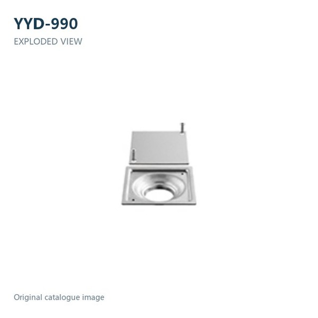 JOMOLA Stainless Steel Floor Drain 100x100mm Satin Finish | SUS 304