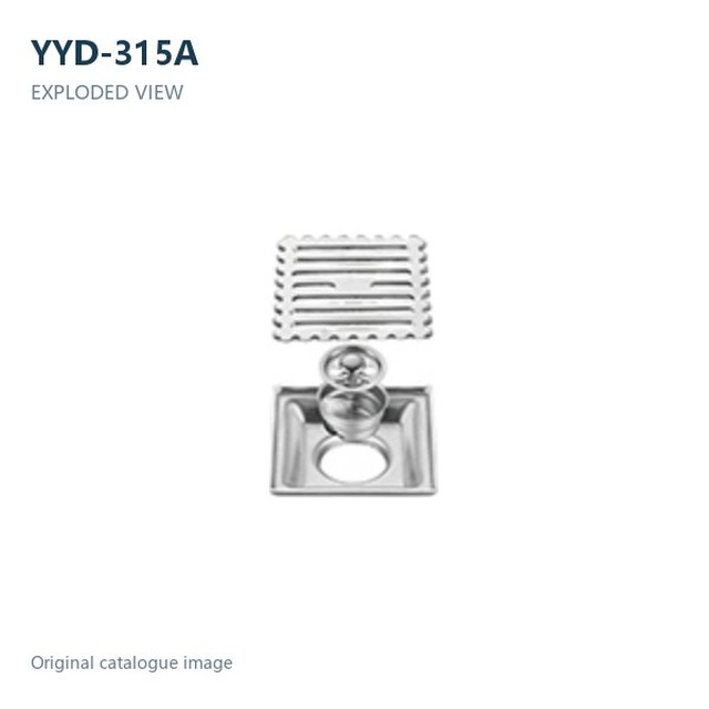 JOMOLA Stainless Steel Floor Drain 100x100mm Brushed Finish | 201 Steel