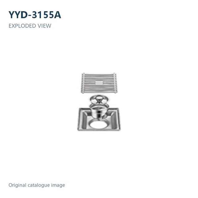 JOMOLA Stainless Steel Floor Drain 100x100mm 3mm