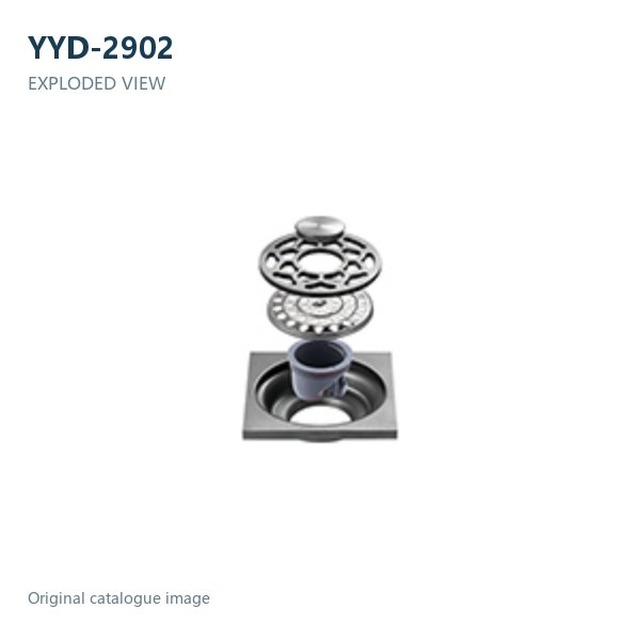 JOMOLA Stainless Steel Floor Drain Brushed Finish 9mm