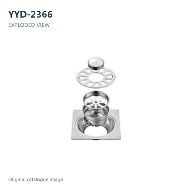 JOMOLA Stainless Steel Floor Drain 120x120mm 2mm