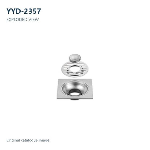 JOMOLA Stainless Steel Floor Drain 100x100mm | SUS 304/201 | Polished & Satin