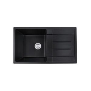 JOMOLA Topmount Quartz Kitchen Sink 860x500mm Granite Composite