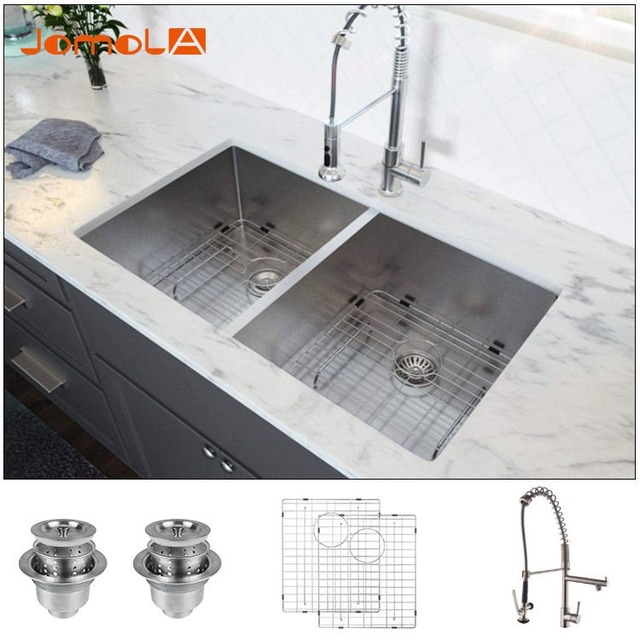JOMOLA JOMOLA Undermount Stainless Steel Single Bowl Kitchen Sink 31