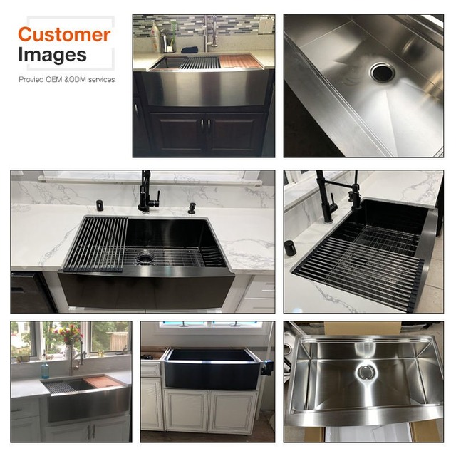 JOMOLA JOMOLA Apron Front Stainless Steel Double Bowl Kitchen Sink 33"x21"x10"