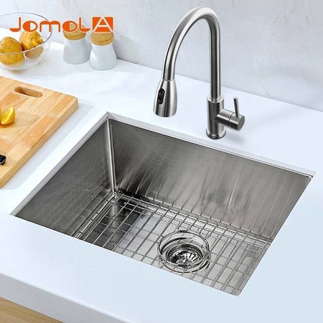 JOMOLA JOMOLA Handmade Kitchen Sink Single Bowl Undermount 16 Gauge