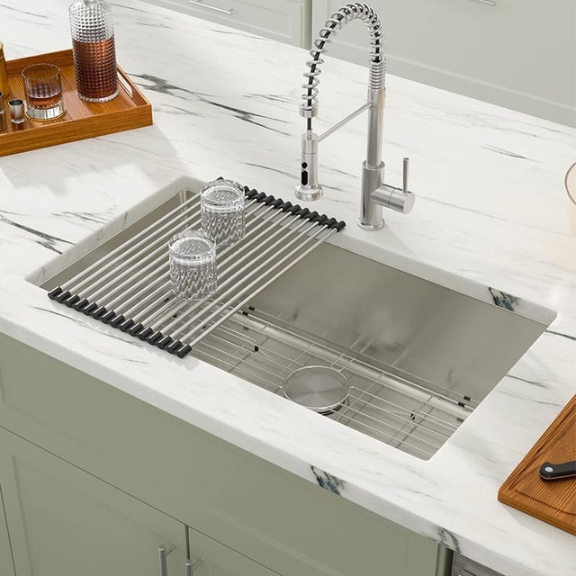 JOMOLA JOMOLA Topmount Kitchen Sink 840x480mm | Brushed/PVD Black | Basket