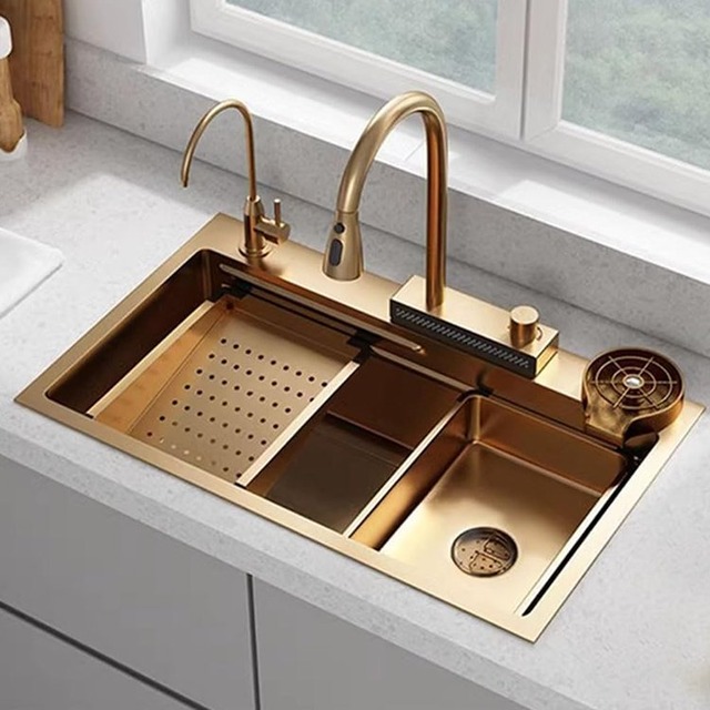 JOMOLA Handmade Stainless Steel Sink 750x450mm Topmount | Brushed Finish