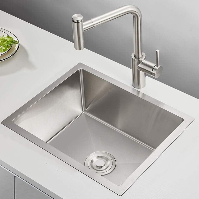 JOMOLA Handmade Stainless Steel Sink 500x430mm Topmount | PVD Black | Big Basket