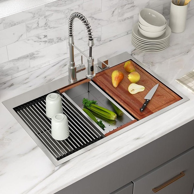 JOMOLA Handmade Stainless Steel Sink 840x560mm Topmount | PVD Black
