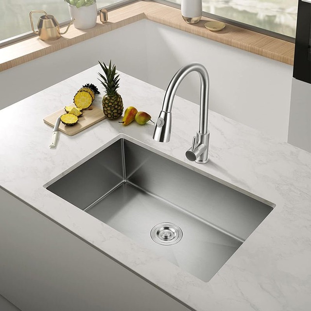 JOMOLA Handmade Stainless Steel Sink 530x450mm | PVD Black | Topmount