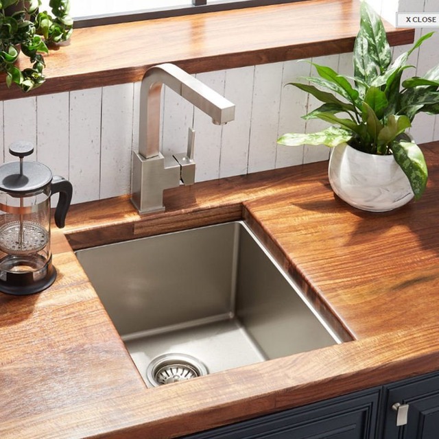 JOMOLA Handmade Stainless Steel Sink Undermount Single Bowl Brushed Satin