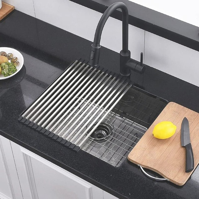 JOMOLA Handmade Stainless Steel Sink 500x430mm Topmount | PVD Black