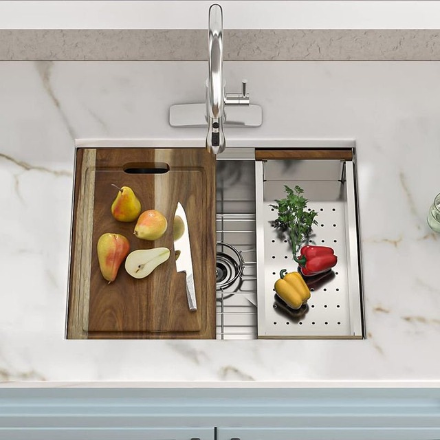 JOMOLA Handmade Stainless Steel Sink Topmount 580x480mm | PVD Black | Big Basket