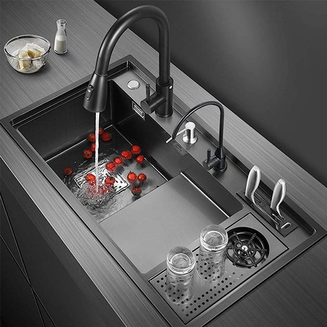 JOMOLA Handmade Stainless Steel Sink Double Bowl Brushed | 82x46cm