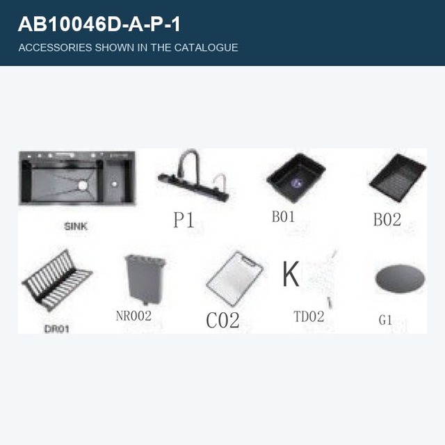 JOMOLA Workstation Kitchen Sink 1000x460x220mm