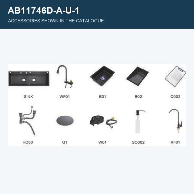 JOMOLA Workstation Kitchen Sink 1170x460mm | Catalogue Accessory Configuration